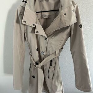 Calvin Klein Beige Trench Coat